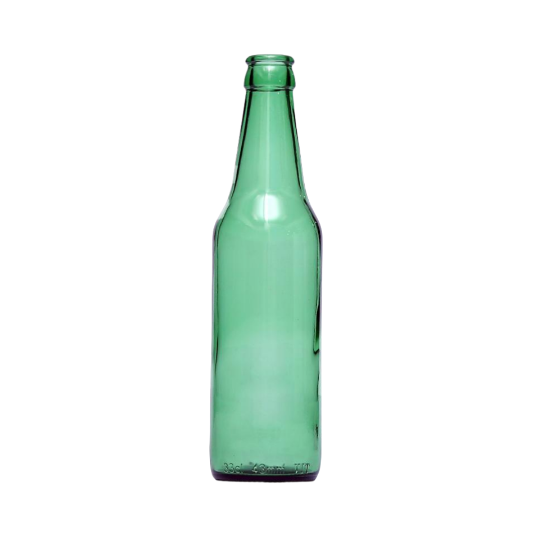Bottiglia di Vetro per Birra Verde da 330ml