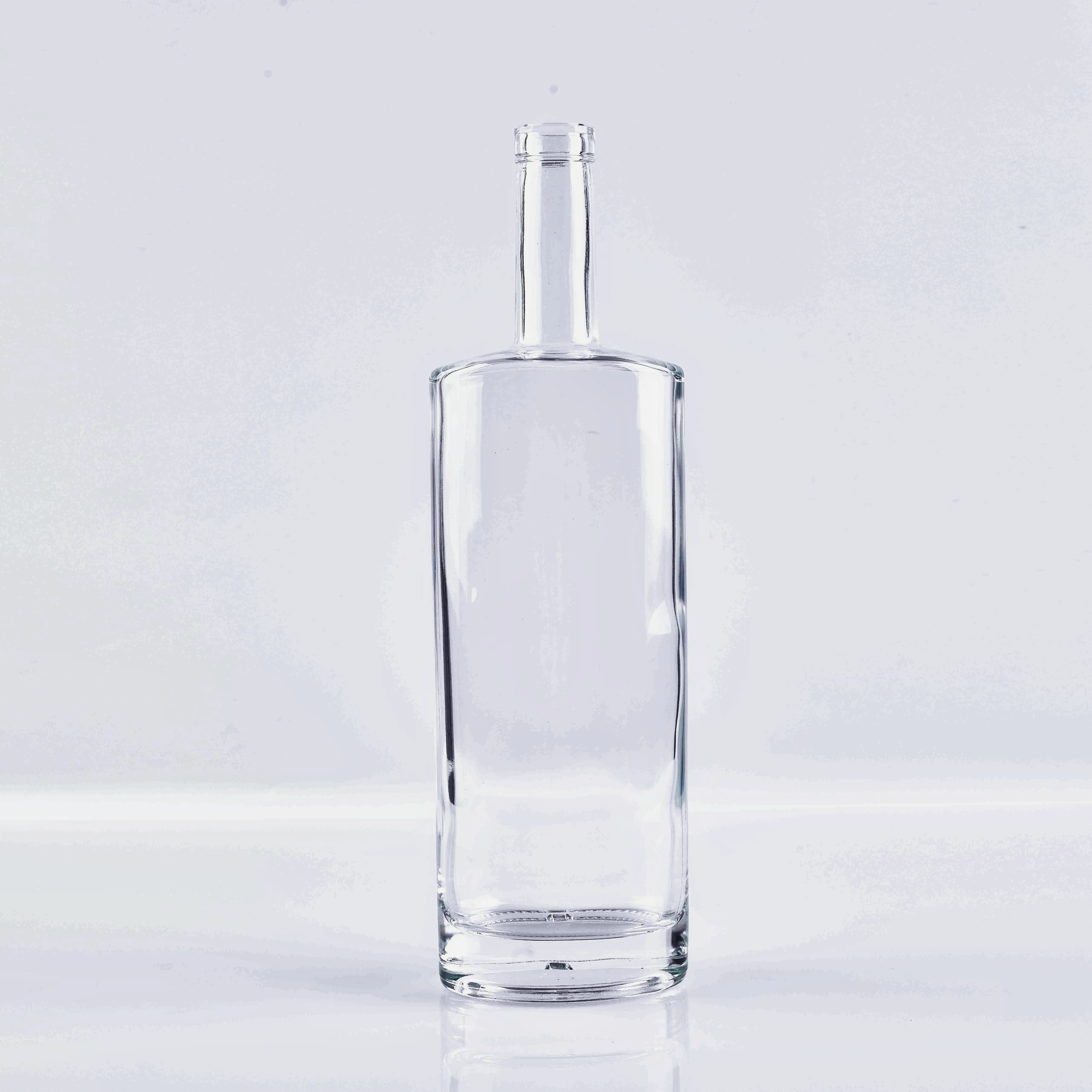 Bottiglia di Vetro Ovalizzata 750ml per Tequila, Mezcal e Vodka