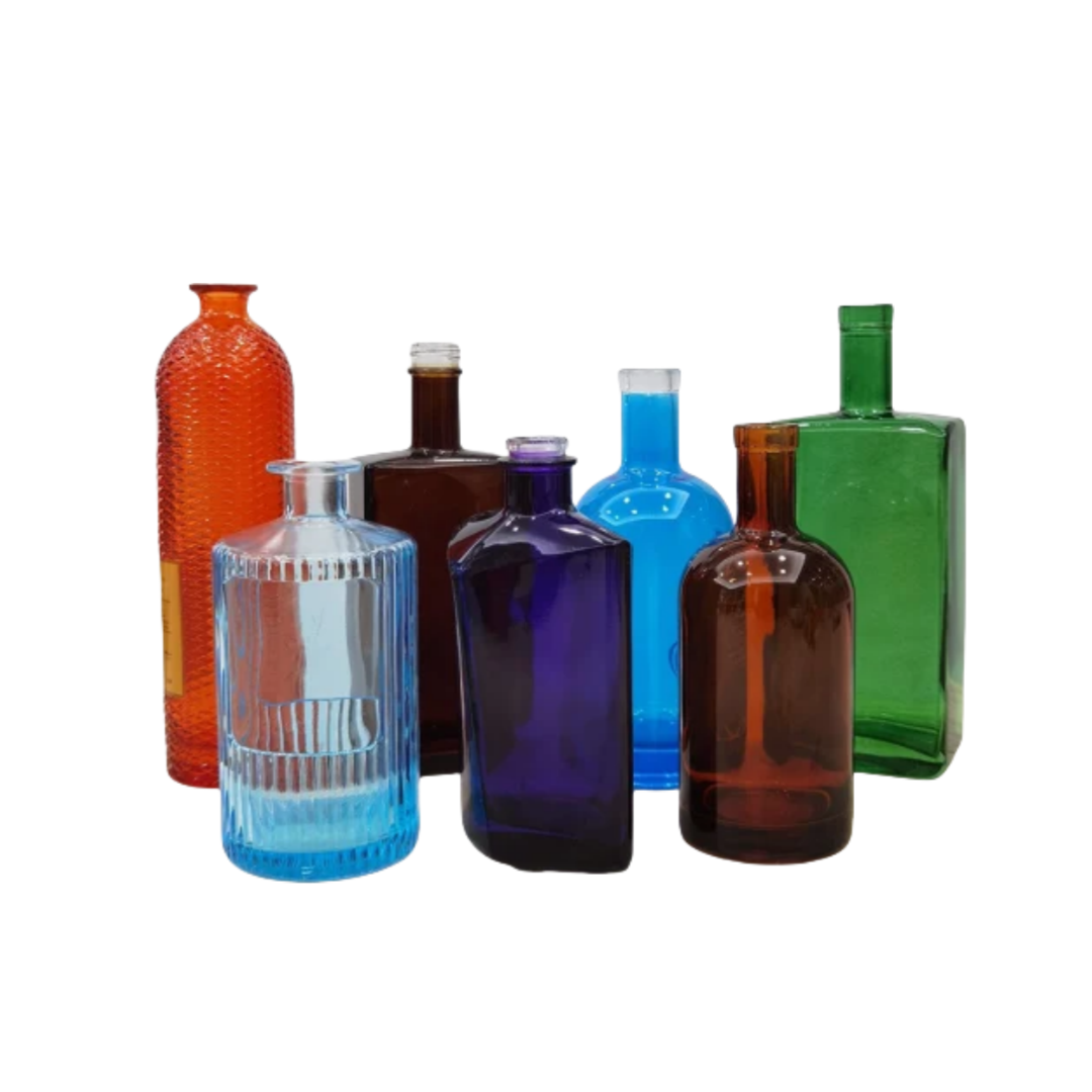 Bottiglie di Vetro Colorate tramite Verniciatura a Spray